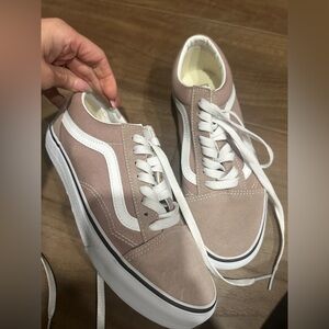 Vans Beige and White Sneakers nwot